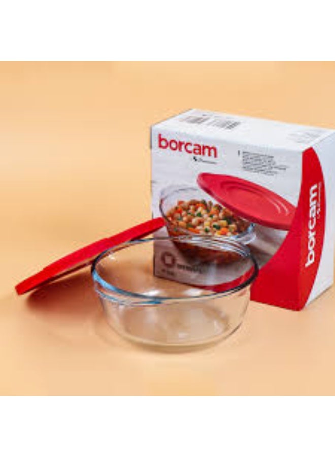Borcam 59133 Paşabahçe Borcam Round with Lid 840cc - Image 3